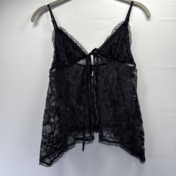 Urban Outfitter Women's Lace Top Small Camisole Sexy Whimsigoth Sheer Adjustable - Picture 4 of 6